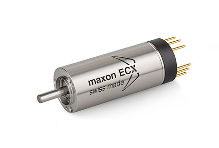 带引脚连接的ecx16。图片来源:Maxon Motor AG